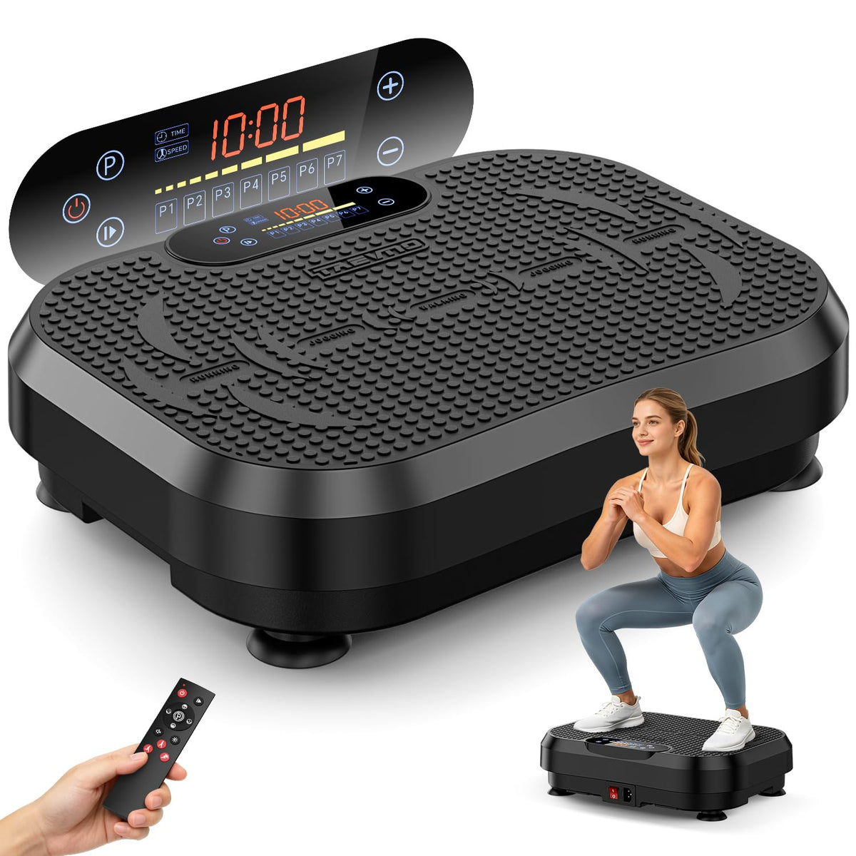 Vibration Plate Exercise Machine Black I811