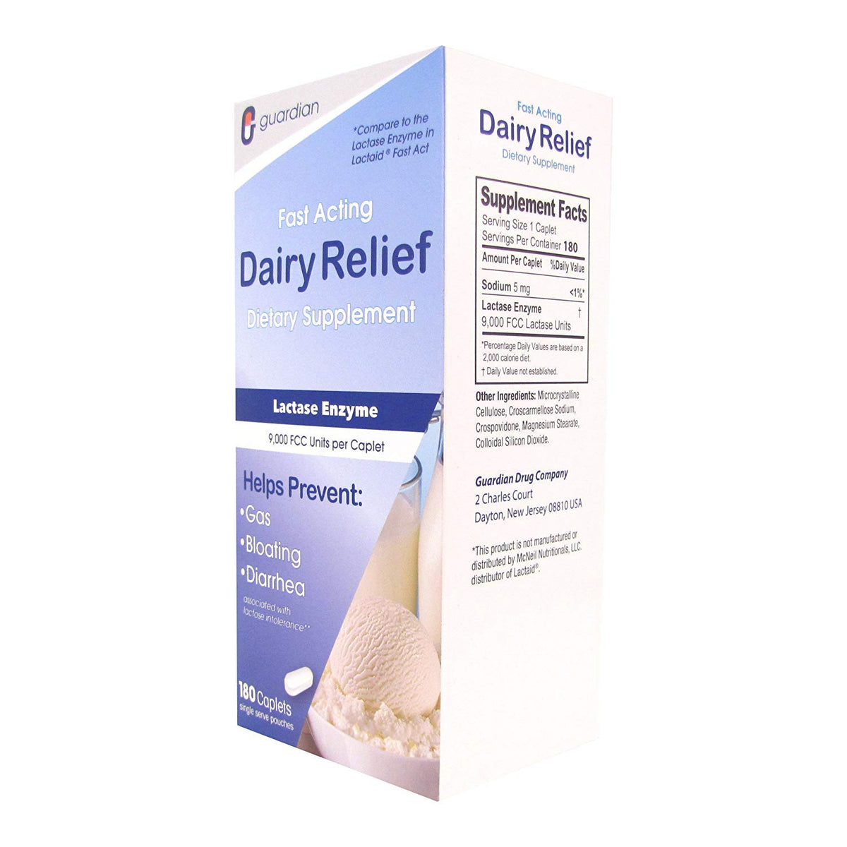 Lactase Enzyme 180 Caplets X815