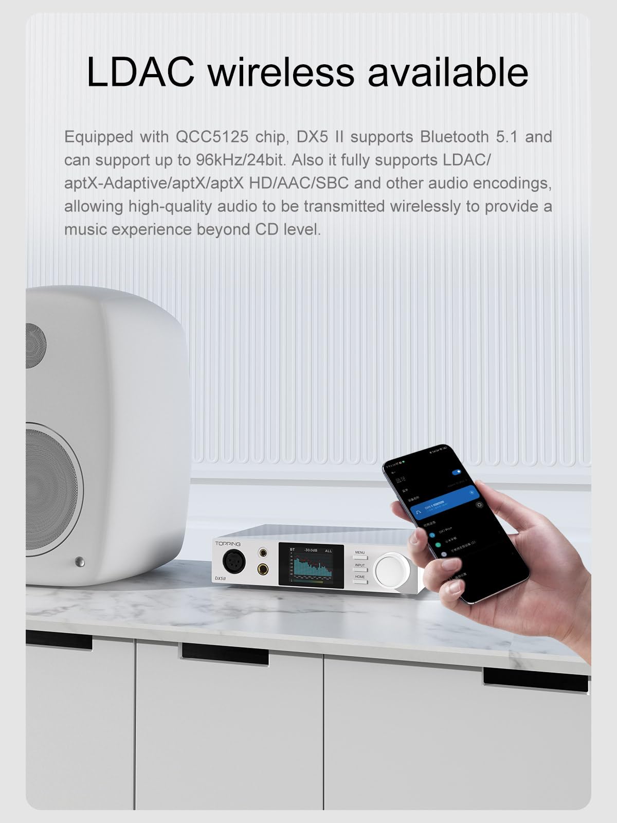 Black Hi-Res DAC & Headphone Amp Combo Y237