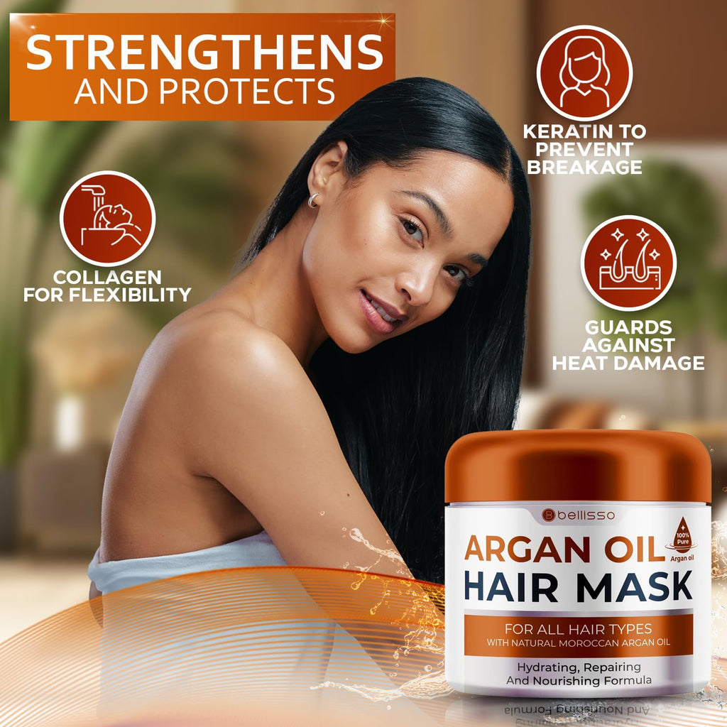 Coconut Shampoo and Conditioner Set with Argan Oil Mask V271329