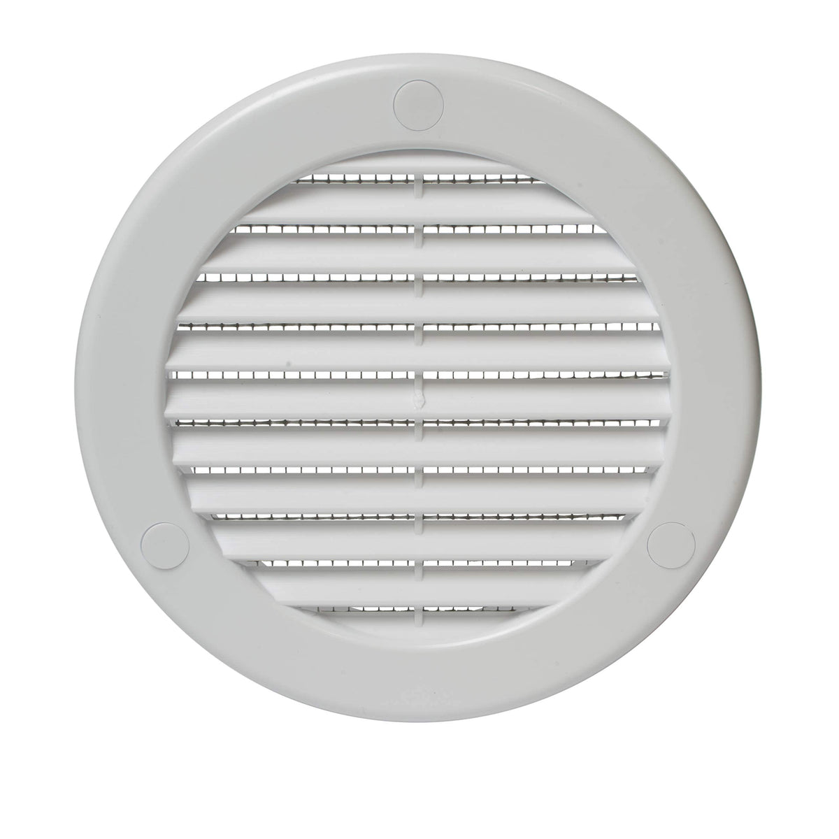 4" White Plastic Round Vent Cover with Mesh Y283