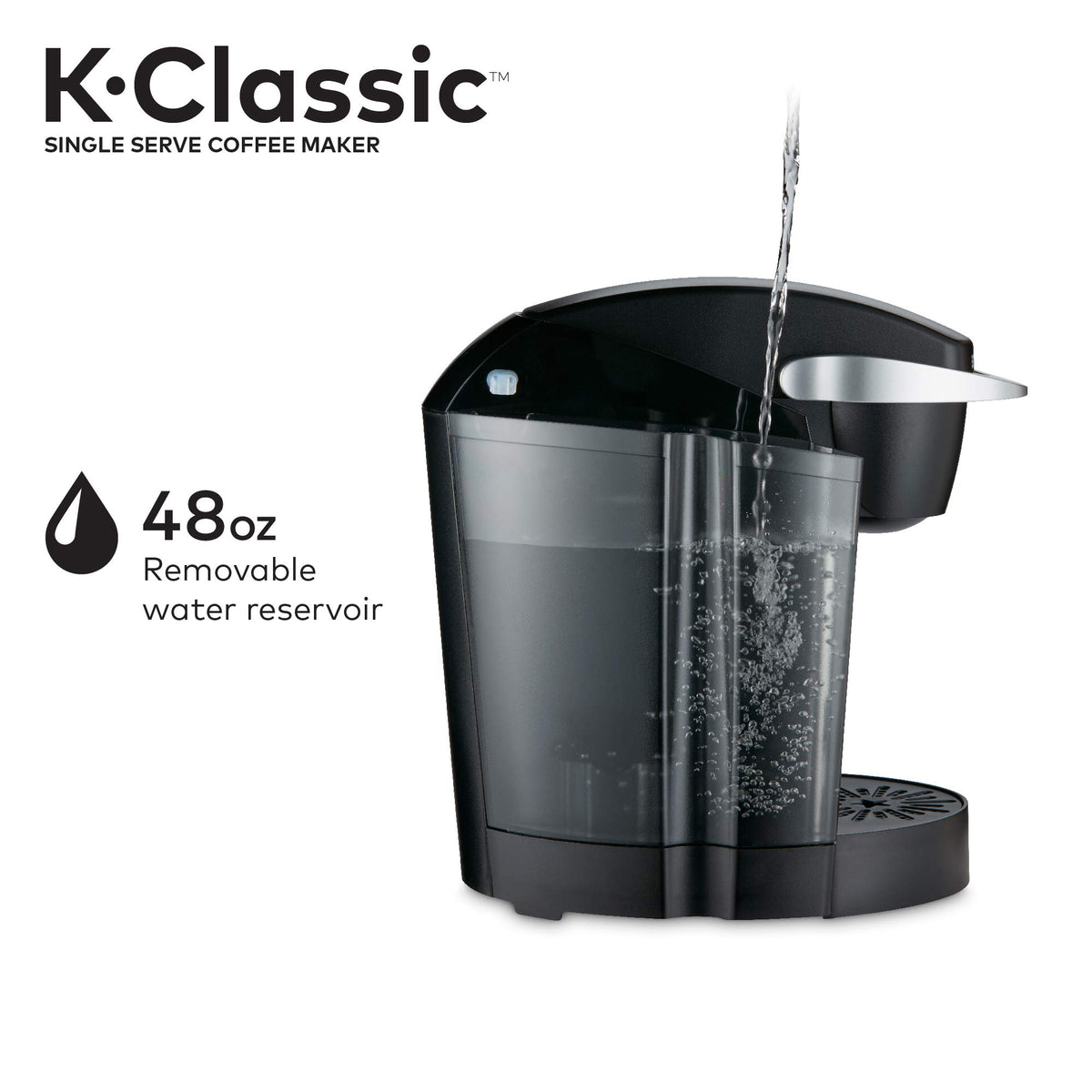Black Single-Serve K-Cup Pod Coffee Maker M9592