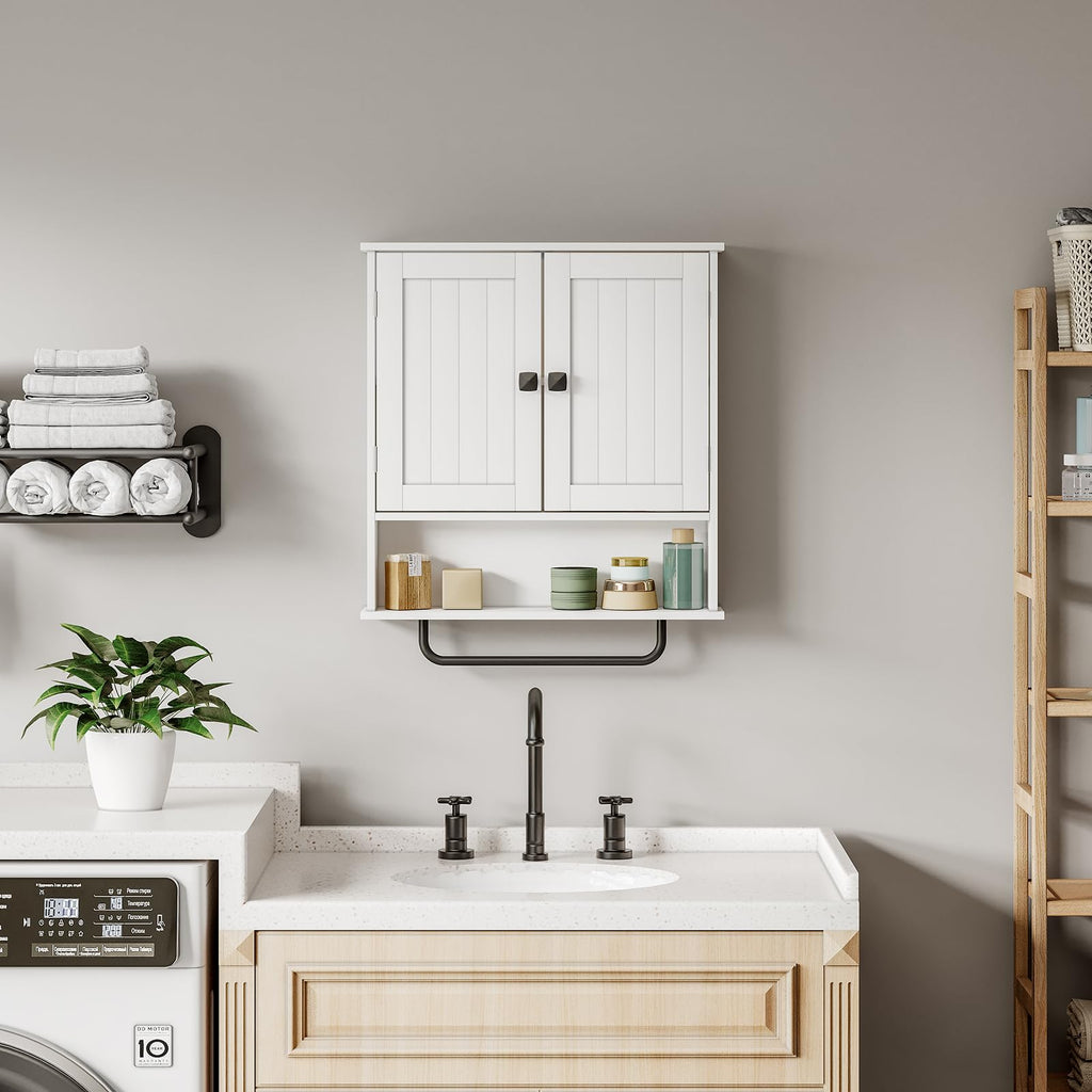 Wall Mounted Medicine Cabinet with Towels Bar A8288