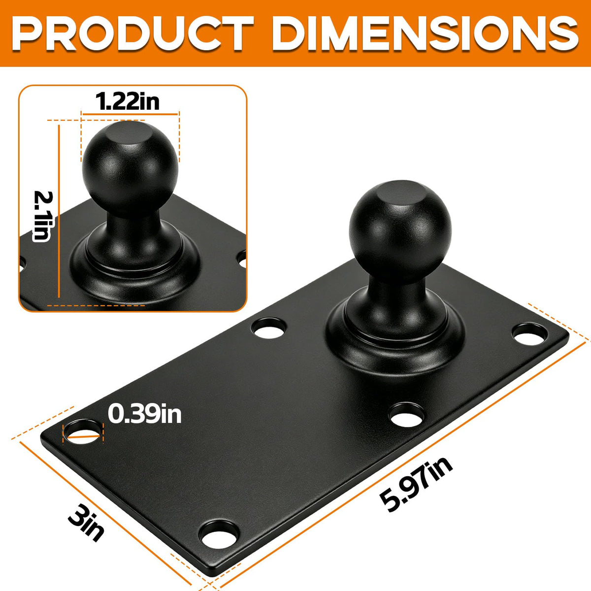 Trailer Sway Control Ball Plate P87373