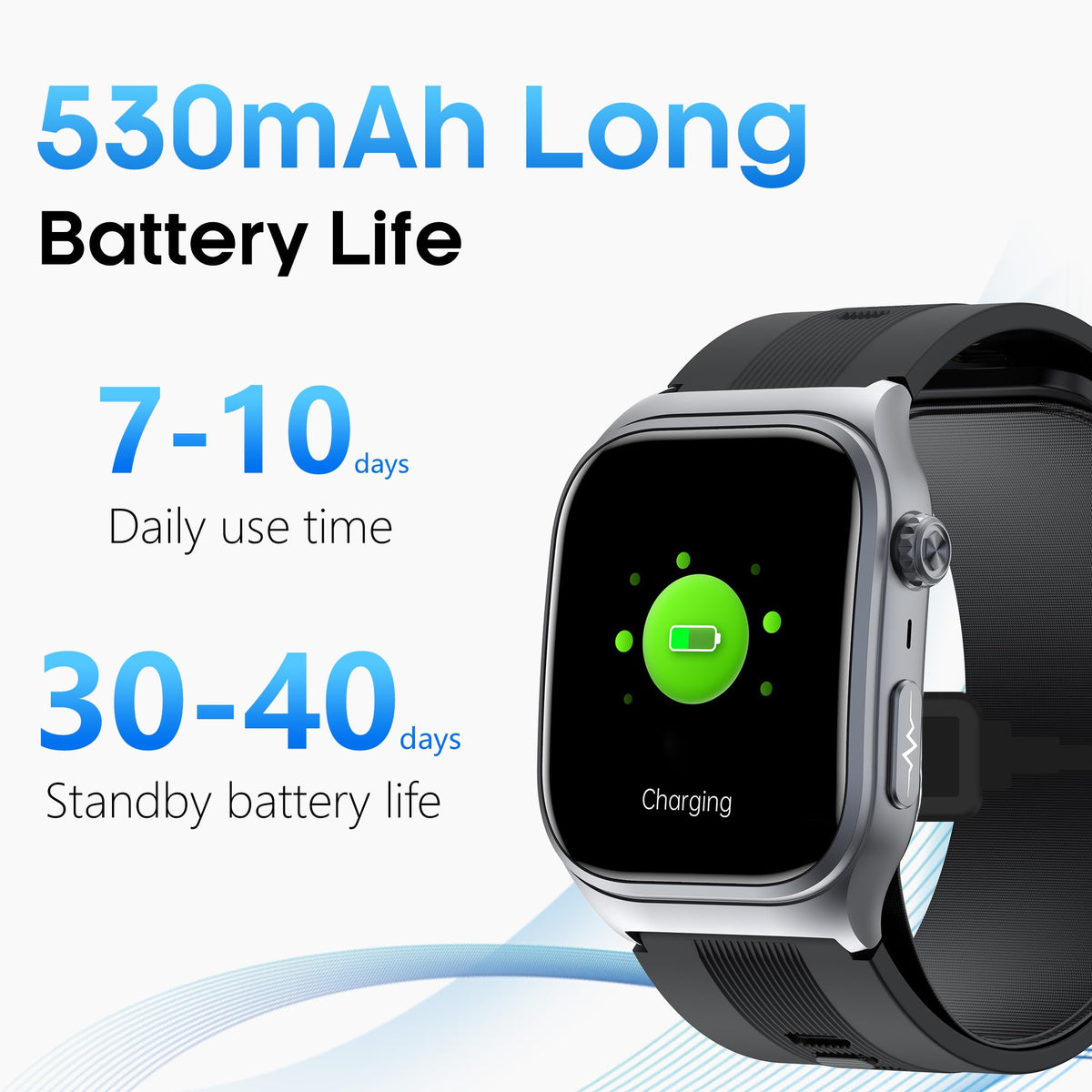 Black Blood Pressure Smart Watch Fitness Tracker K2845