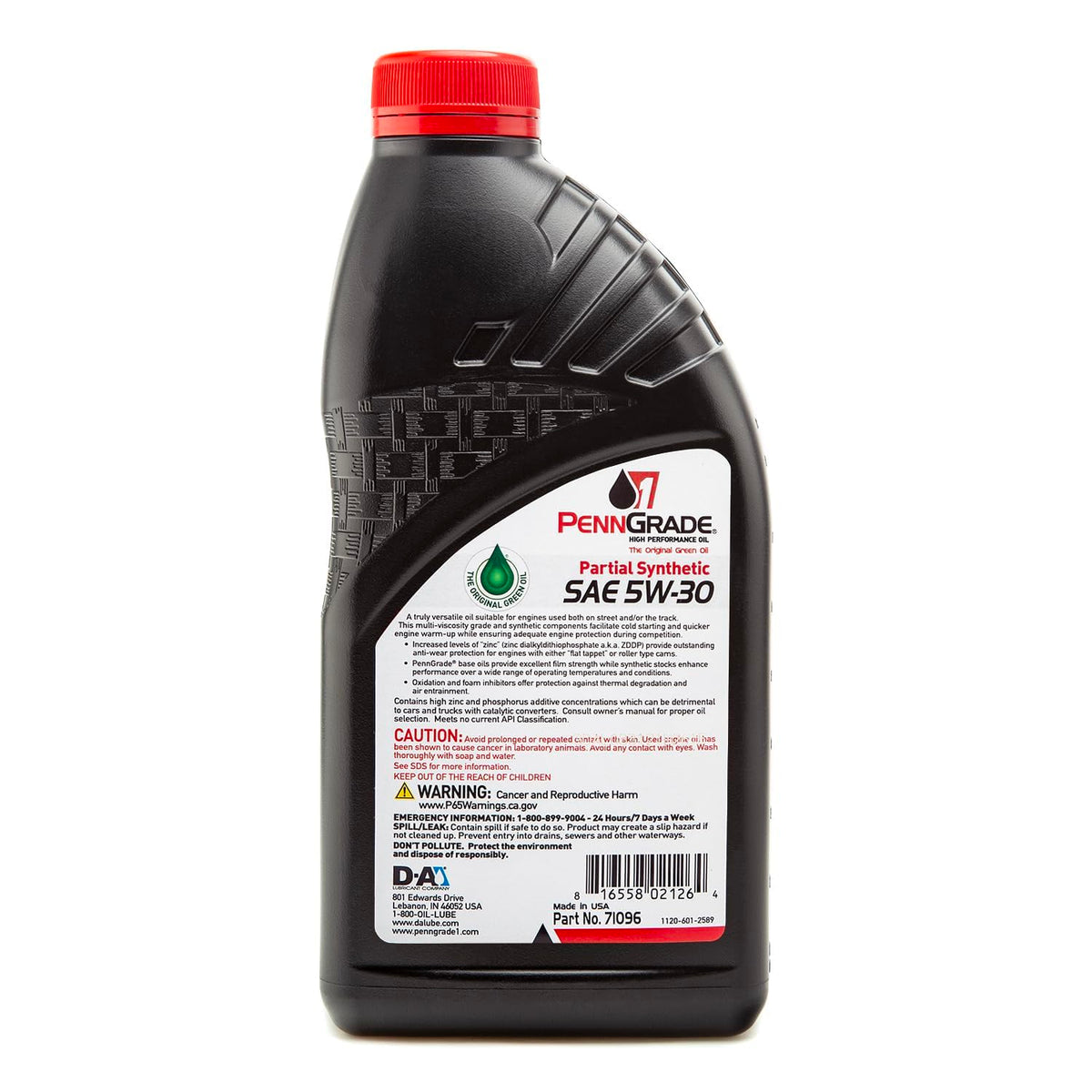 Synthetic Blend High Performance Oil SAE 5W-30 1 Quart (12 Pack) S8085