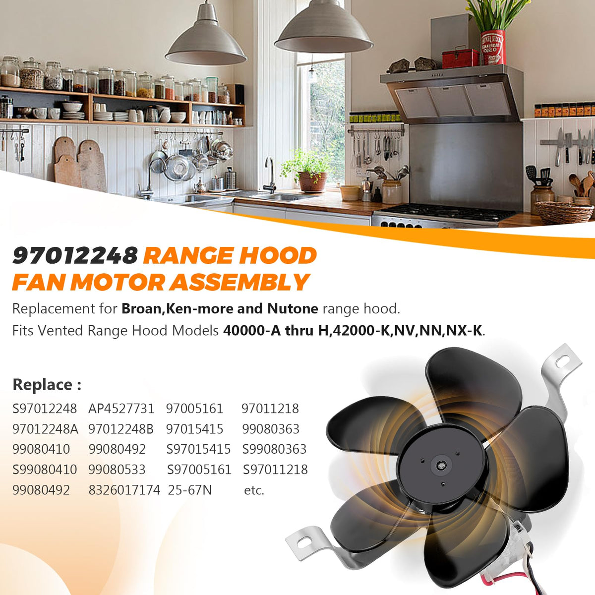 Range Hood Fan Motor D2073