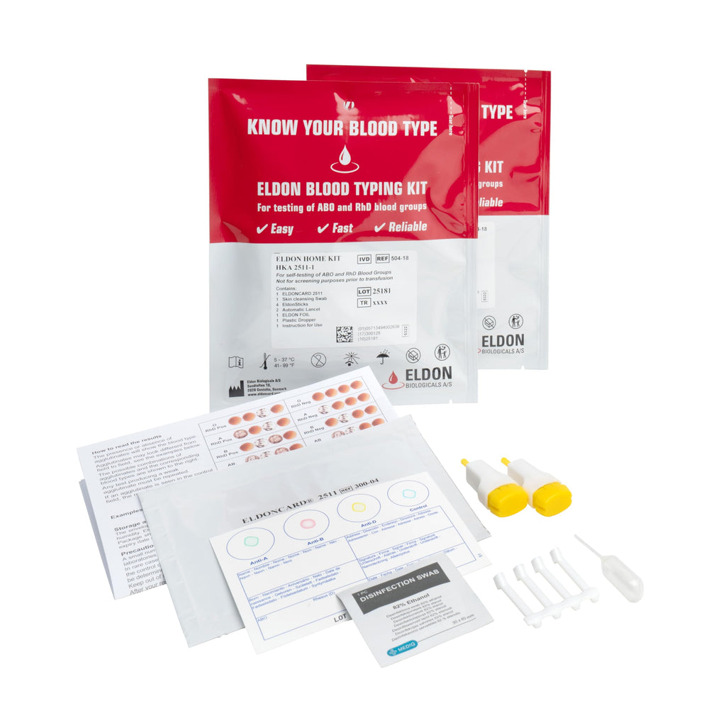 Blood Typing Kit, 2 Test Pack L806