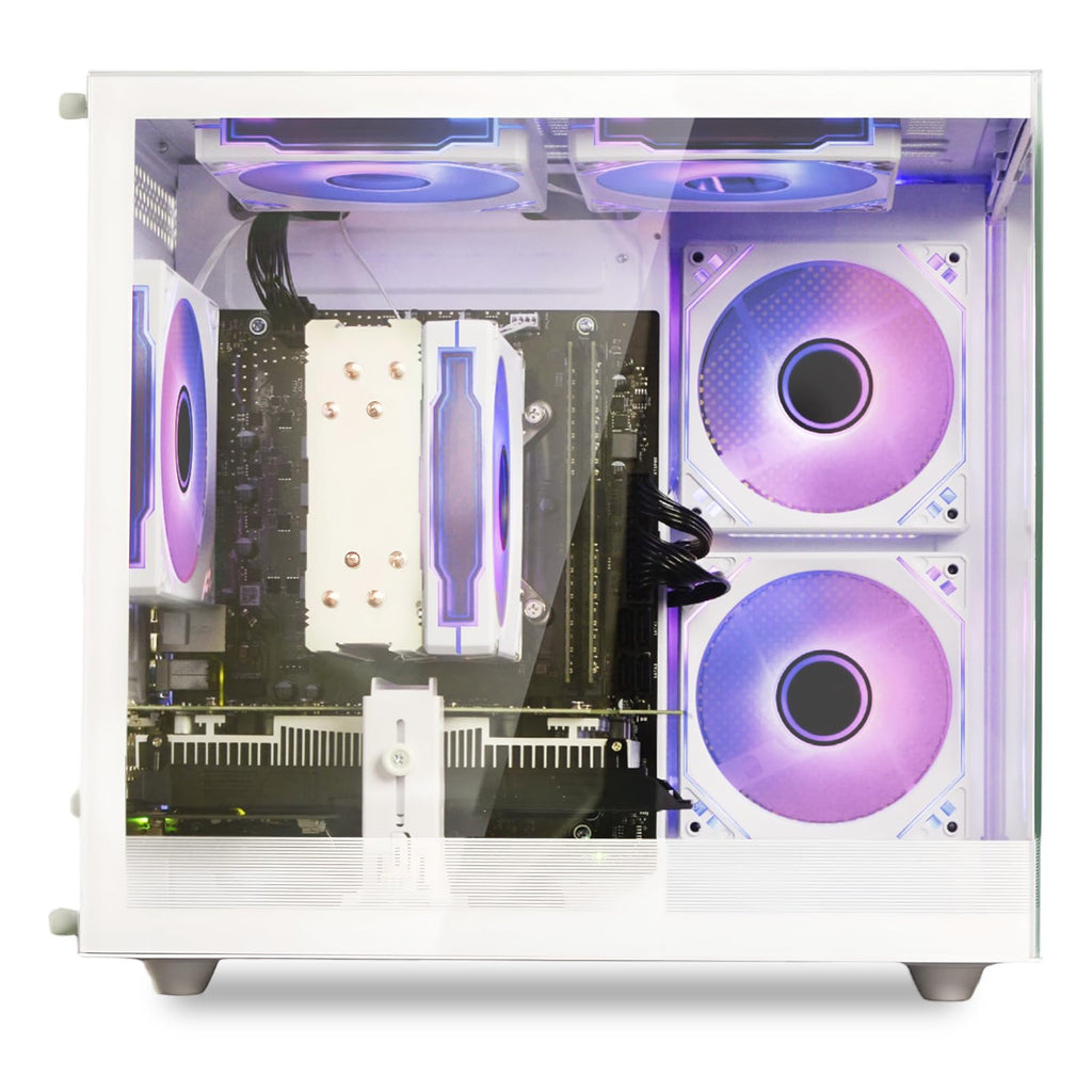 White Prebuilt Gaming PC Desktop Computer L44301