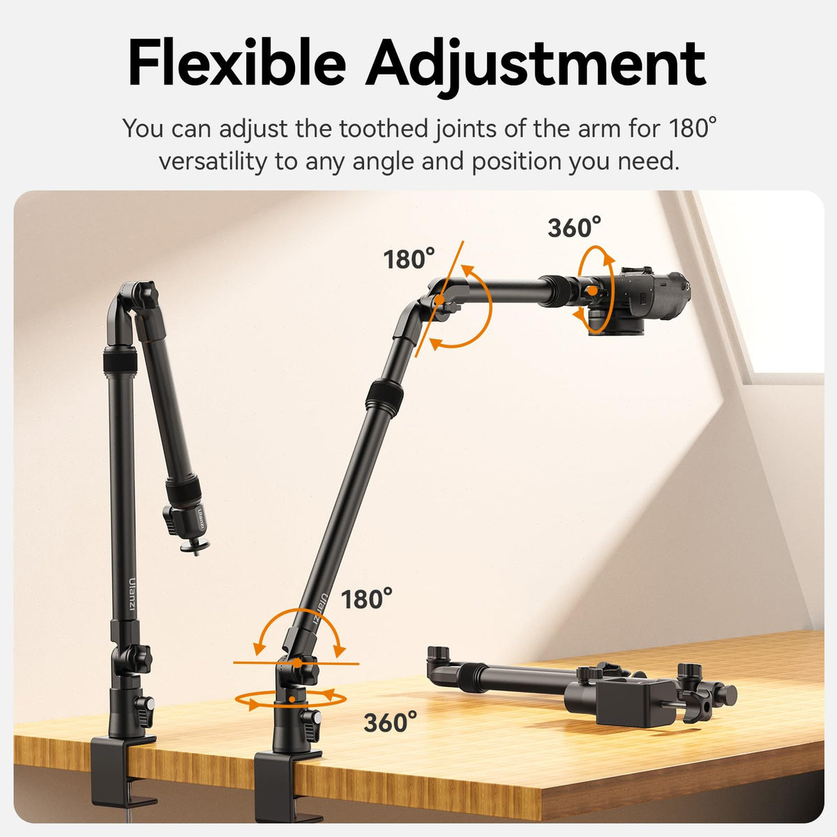 Camera Desk Mount Stand Articulating Arm J3339