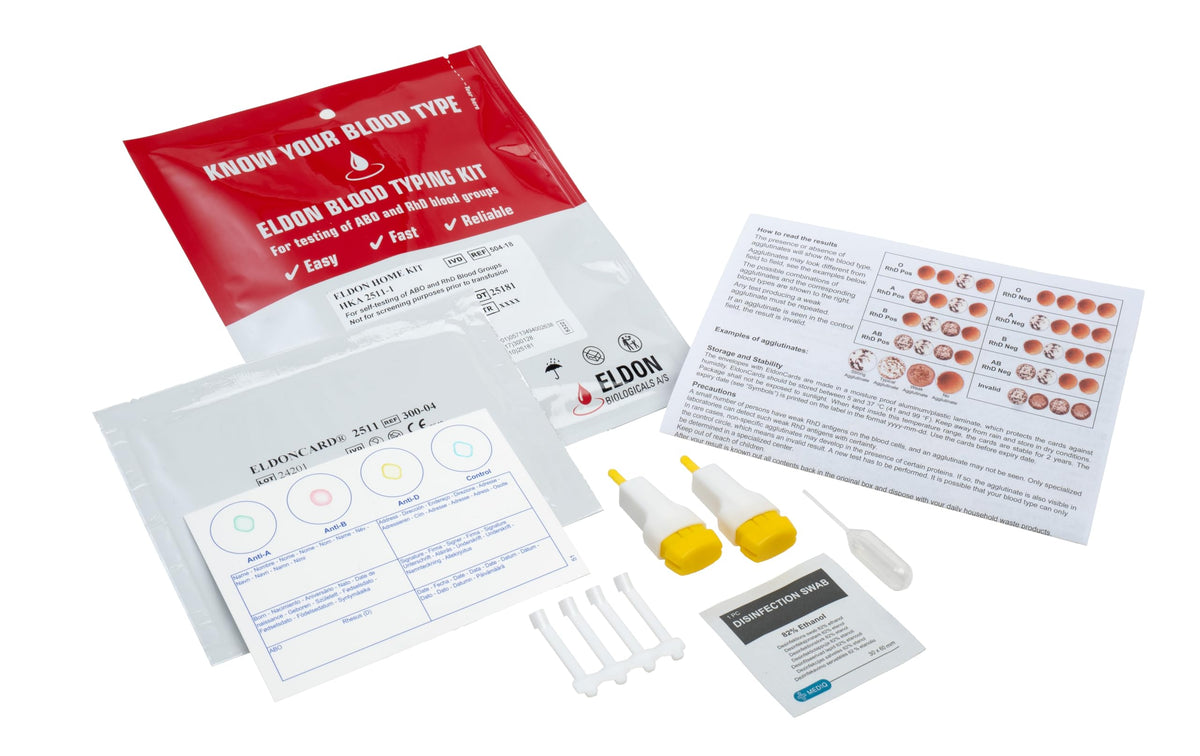 Blood Typing Kit, 2 Test Pack L806