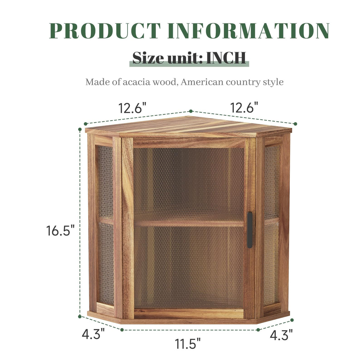 2-Tier Acacia Wood Bread Box with Window Q269168