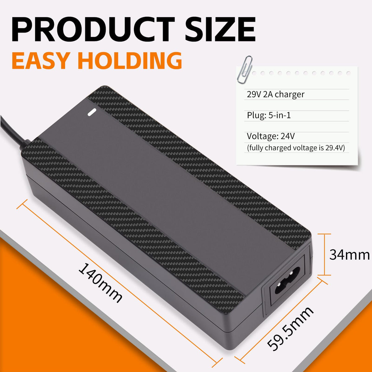 29.4V 2A Lithium Battery Charger U1856