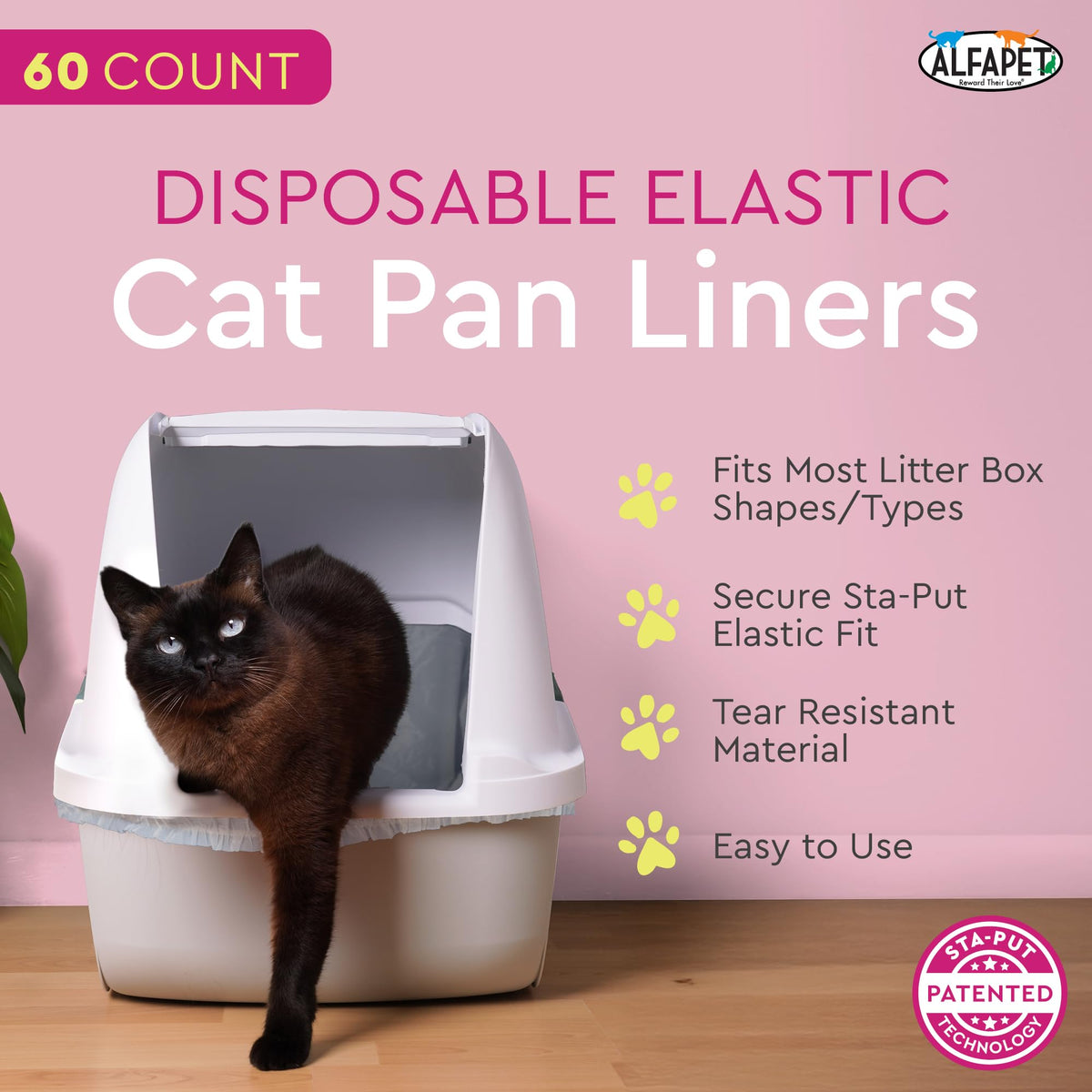 Heavy Duty Extra Giant 60 Count Cat Litter Box Liners N331767