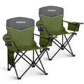 Green 2 Pack Folding Camping Chairs X853315