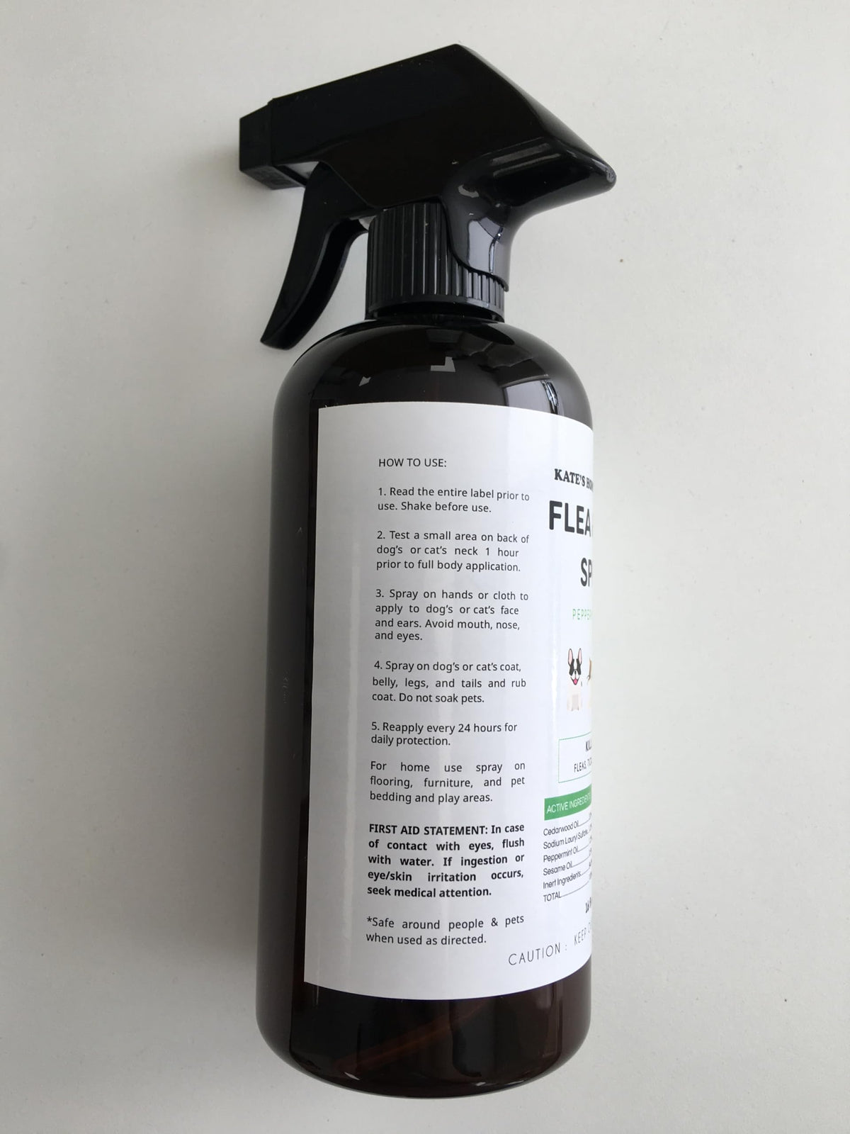 Flea and Tick Spray for Dogs & Cats 16oz T6435