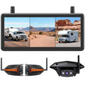Wireless RV Backup Camera System with 7.2” 3 Split-Screen Monitor W769