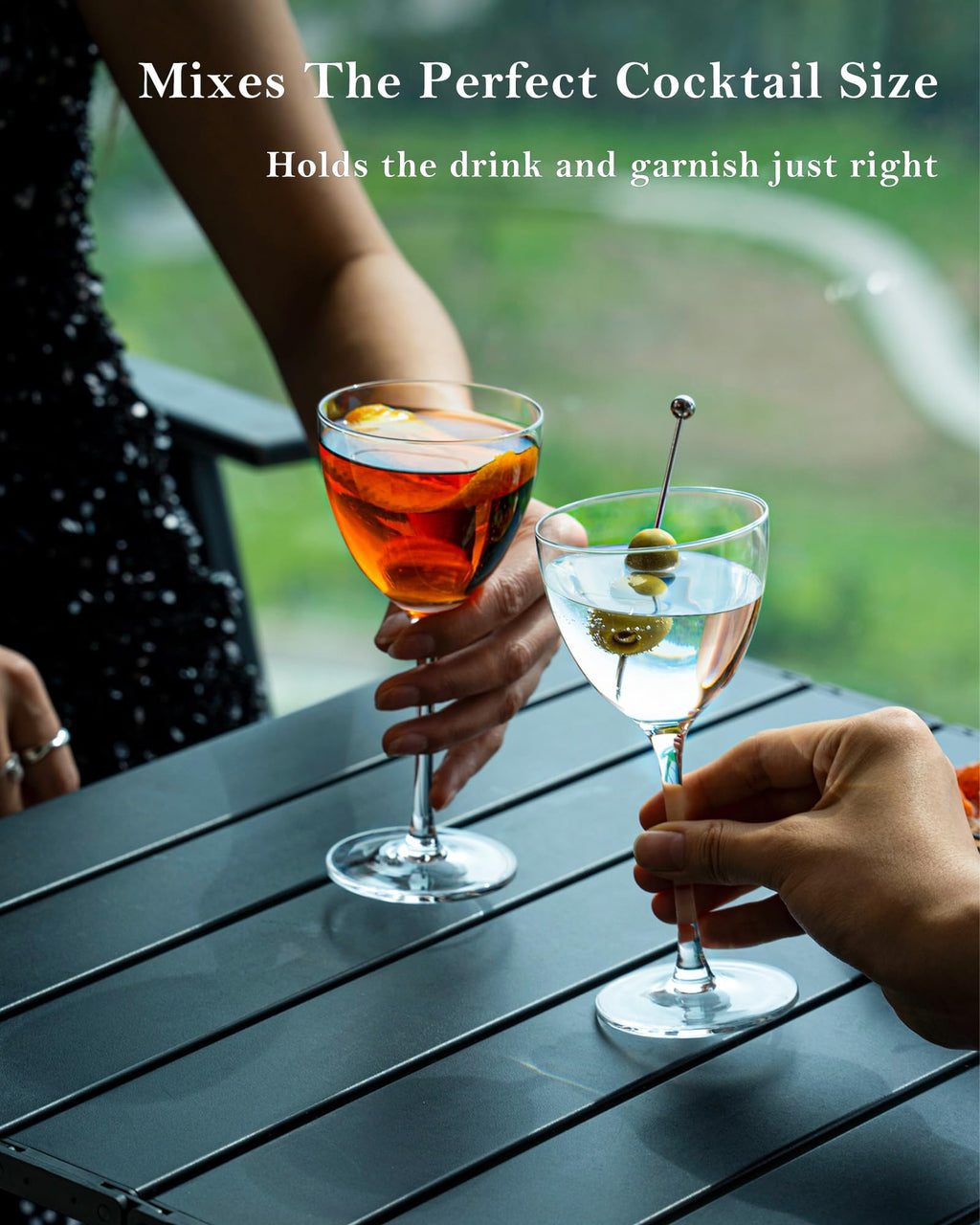 Set of 2 Cocktail Glasses F629