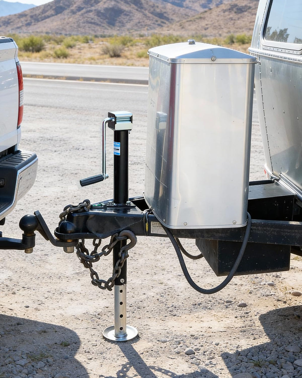 5000 lbs A-Frame Trailer Jack with Adjustable Drop Leg P14844