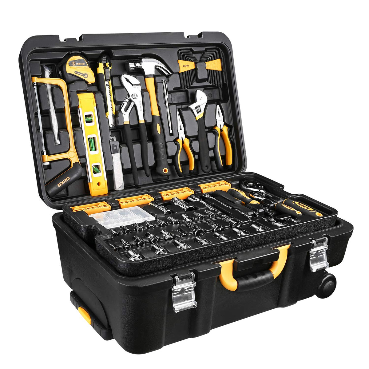 258 Piece Rolling Tool Box Socket Wrench Hand Tool Set I6180