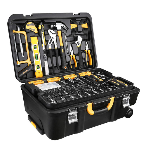 258 Piece Rolling Tool Box Socket Wrench Hand Tool Set I6180