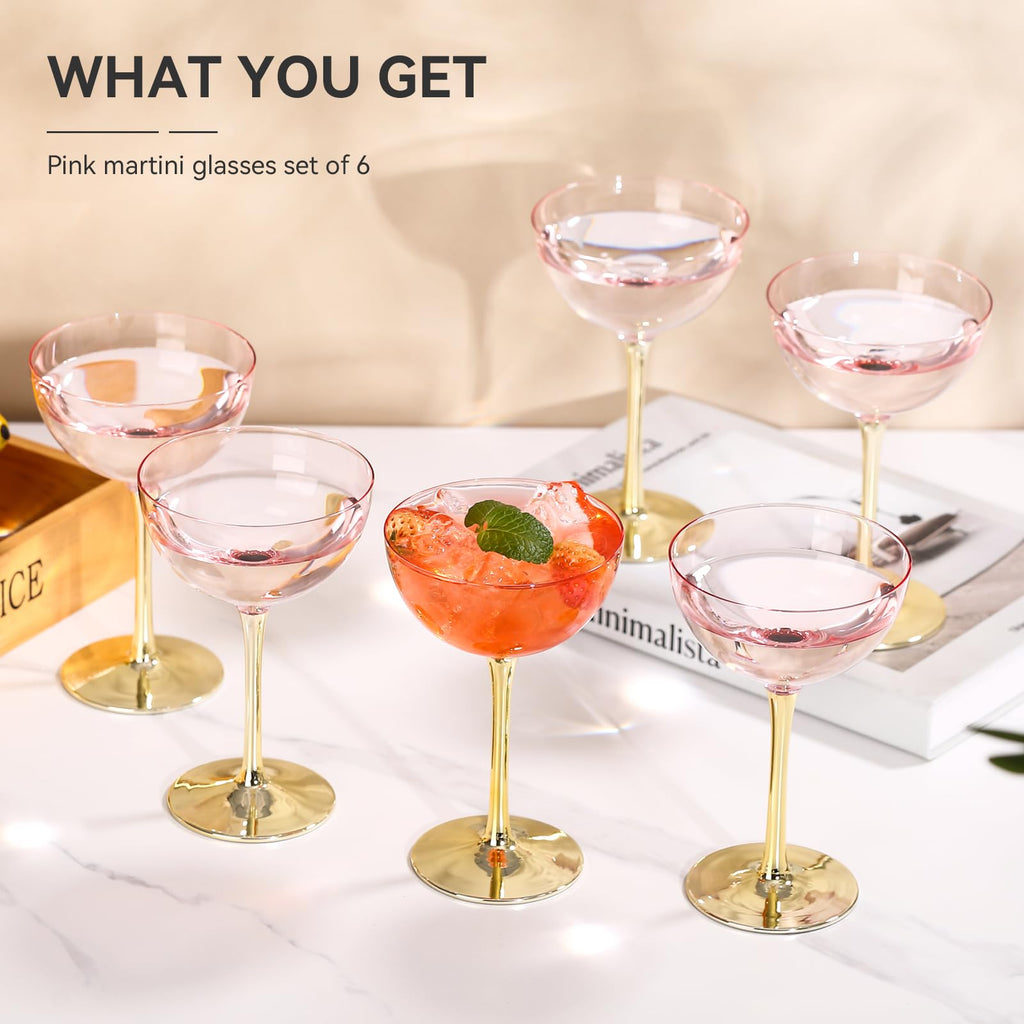 Pink Martini Glasses Set of 6 B506217