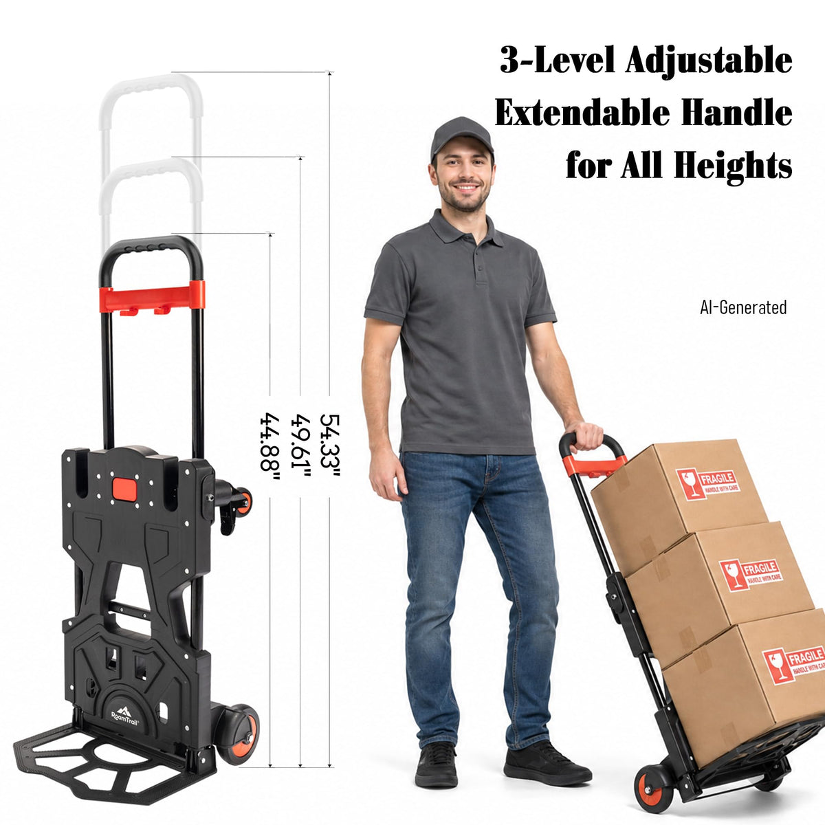 2-in-1 Folding Hand Truck Dolly C130201