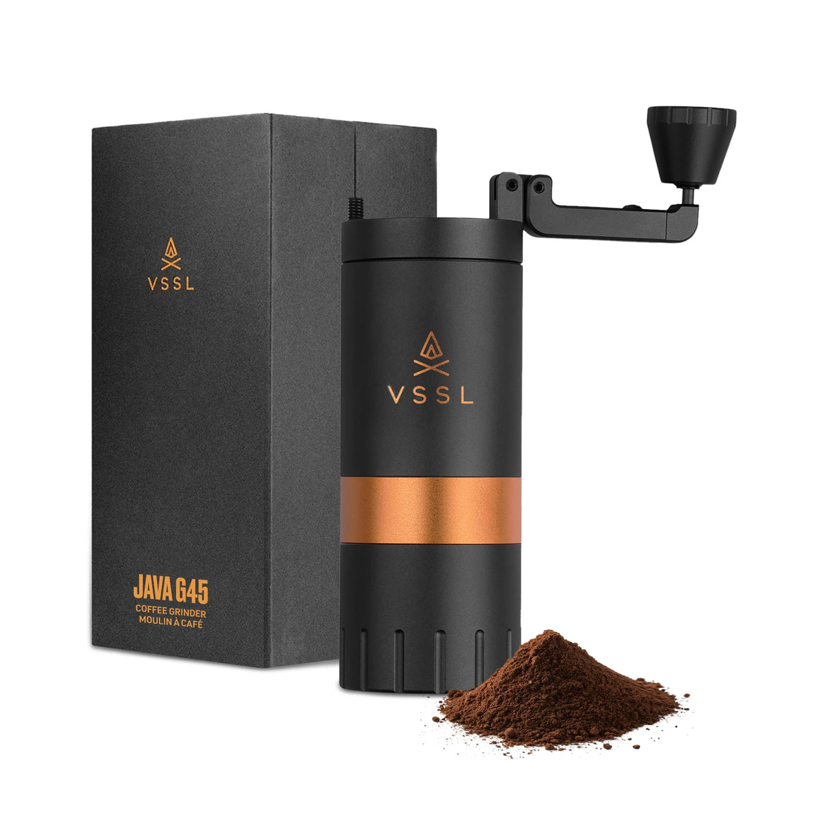 Manual Coffee Grinder with Stainless Steel Conical Burr Mill, 45 gram capacity T581830