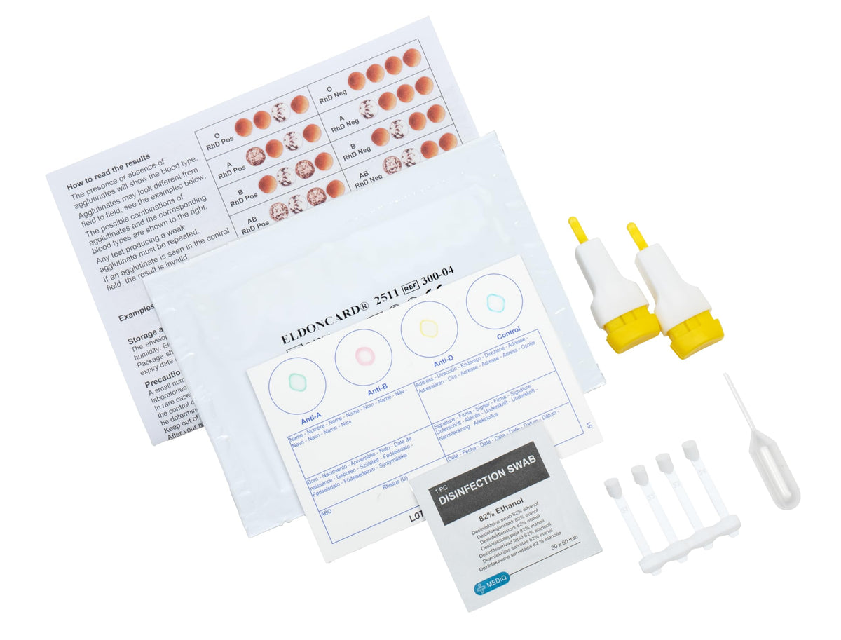 Blood Typing Kit, 2 Test Pack L806