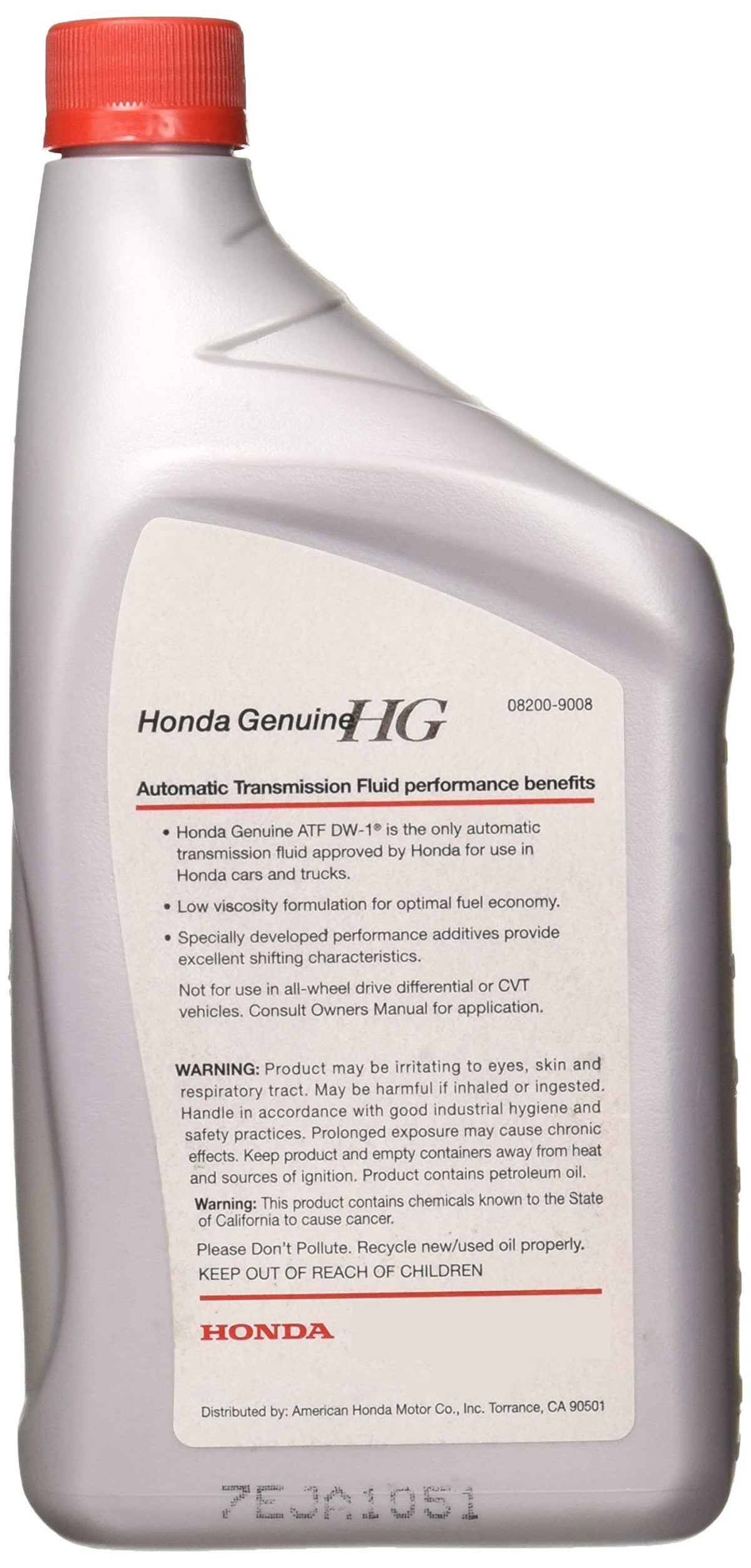 Automatic Transmission Fluid 2 Quarts J4163