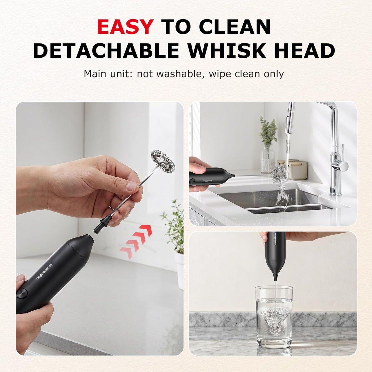 Rechargeable Handheld Milk Frother Q4809