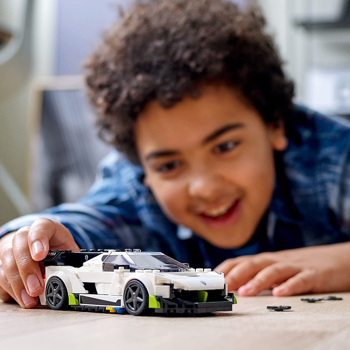 Racing Sports Car Toy with Driver Minifigure U692961