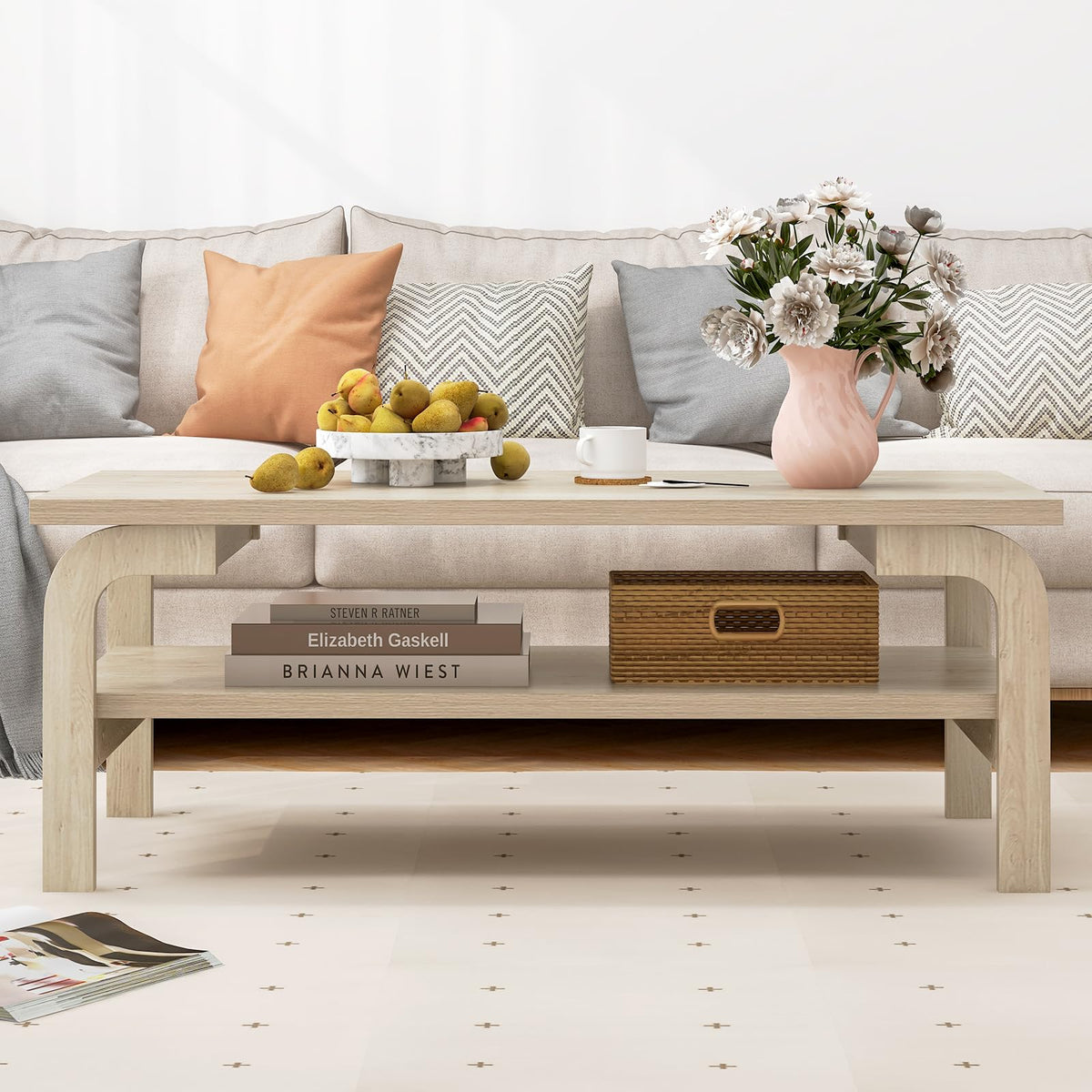 2-Tier Coffee Table with Storage G209818