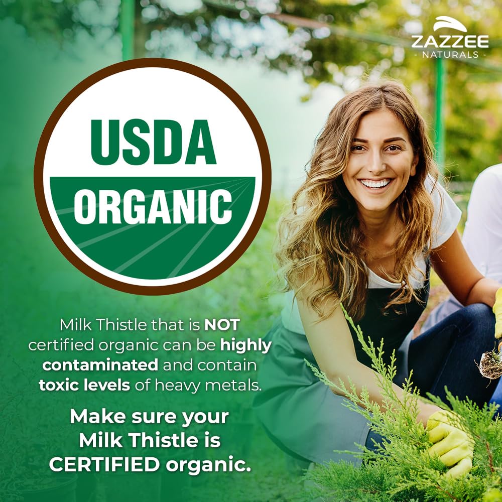Organic Milk Thistle 30:1 Extract 120 Capsules R692498