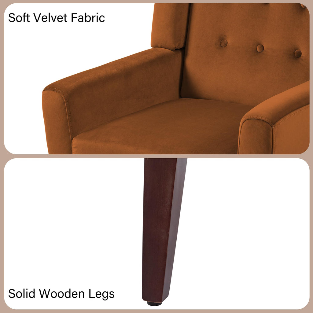 Accent Chairs Set of 2 Terracotta T97710