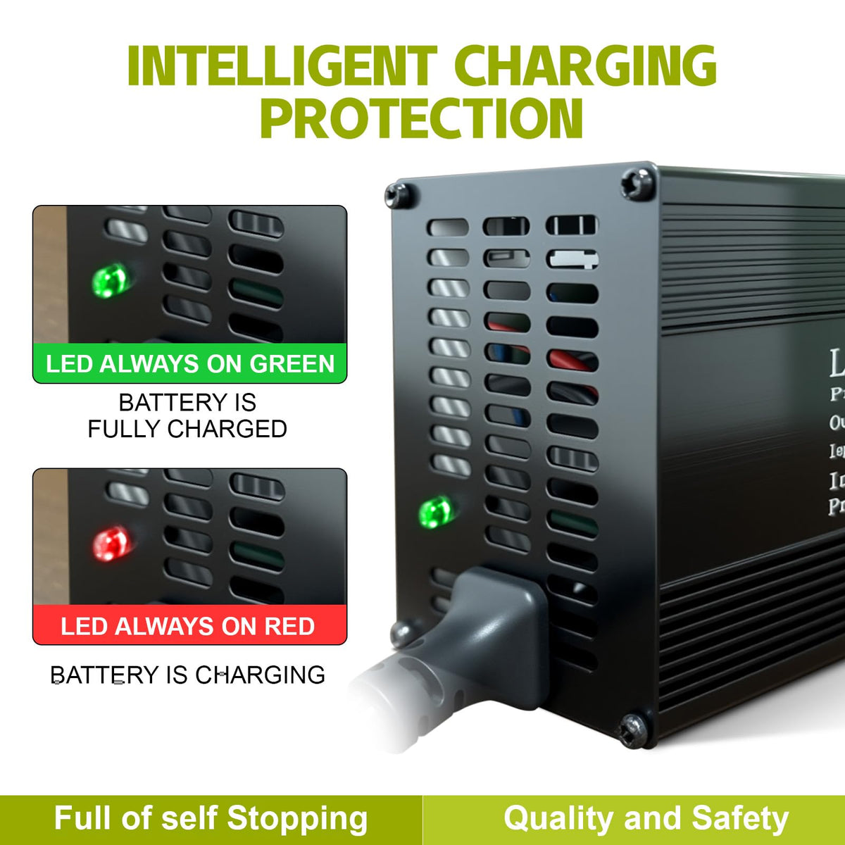 14.6V 20A LiFePO4 Battery Charger with Anderson Connector H453