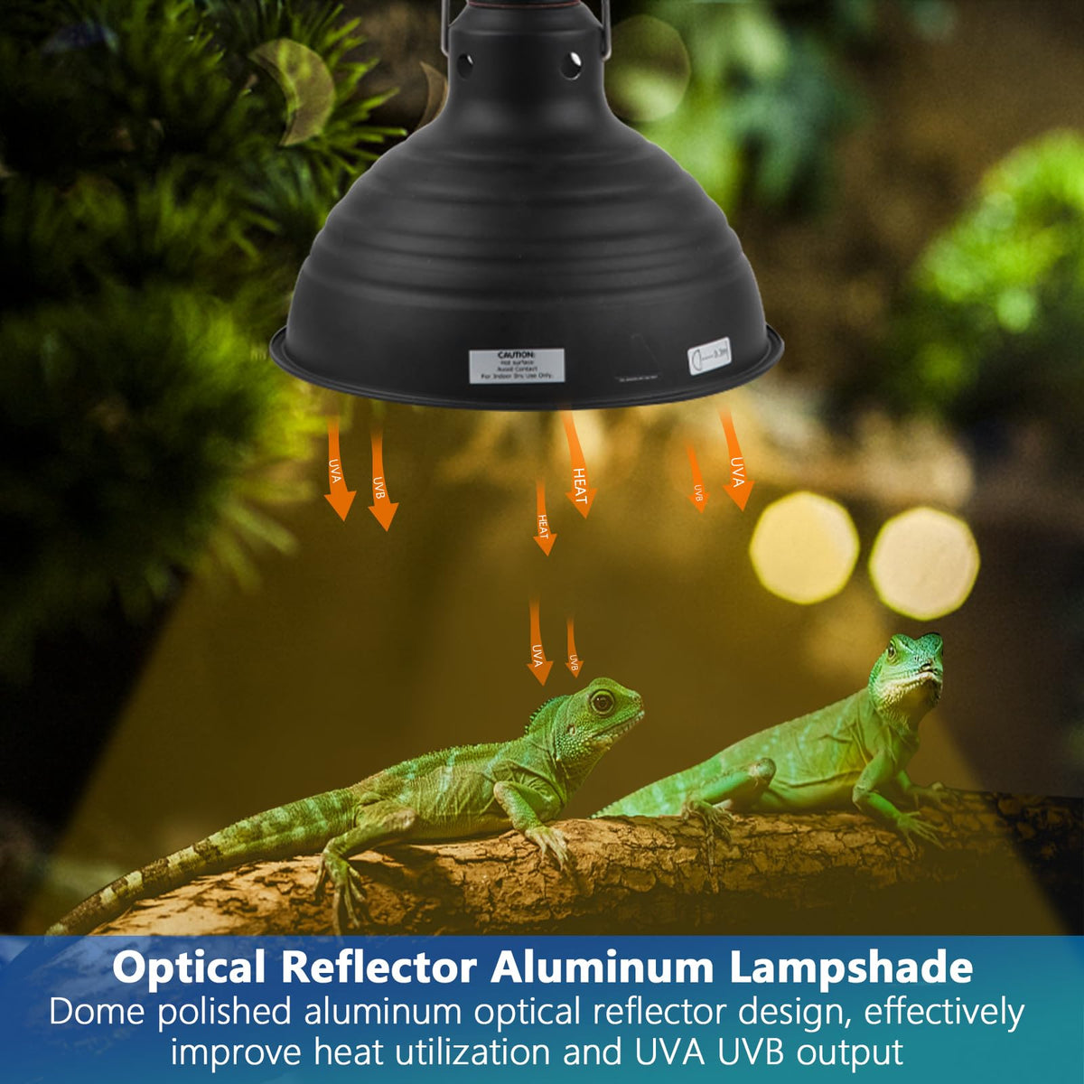 8.5 Inch Reptile Heat Lamp Fixture E26 Base L56712