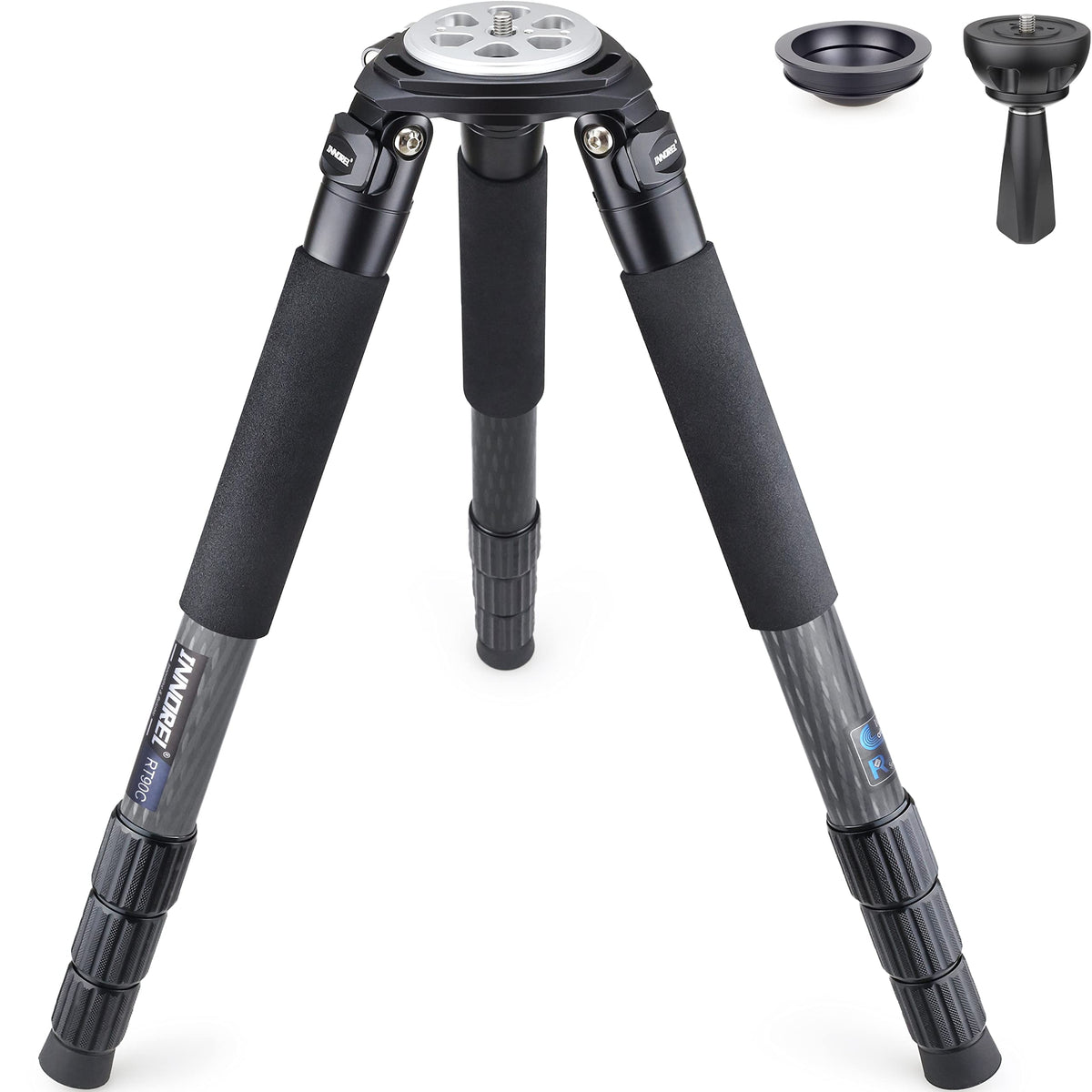 Carbon Fiber Heavy Duty Tripod with 75mm Bowl Adapter 63 inch Black T267964