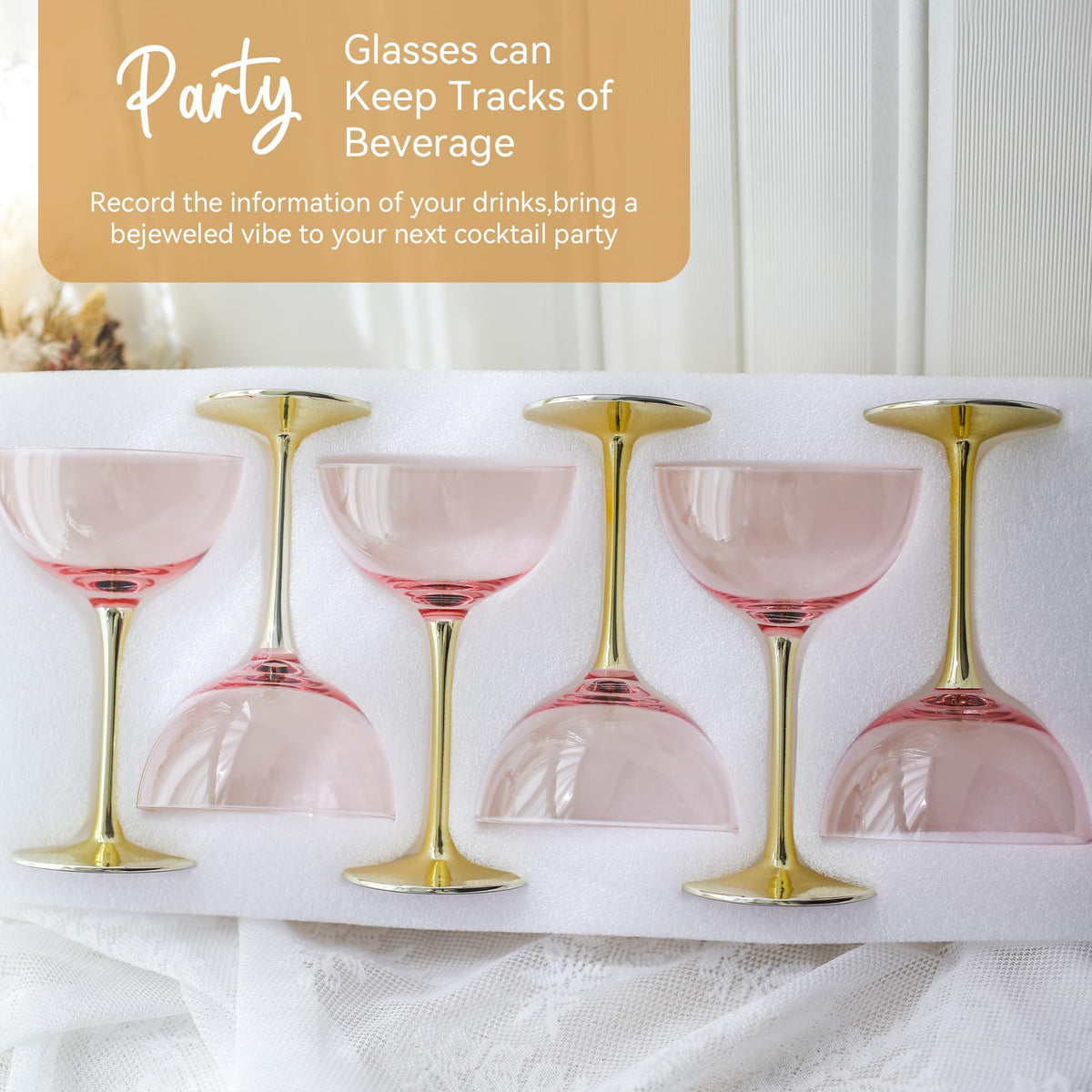 Pink Martini Glasses Set of 6 B506217