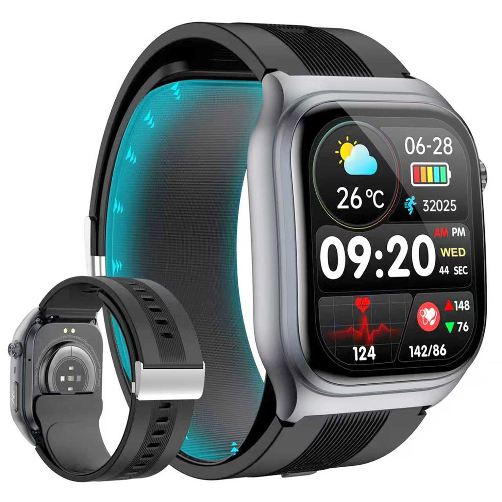 Black Blood Pressure Smart Watch Fitness Tracker K2845