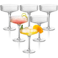 Champagne Coupe Glasses Set of 6, 8 oz Crystal Cocktail Glassware R883010