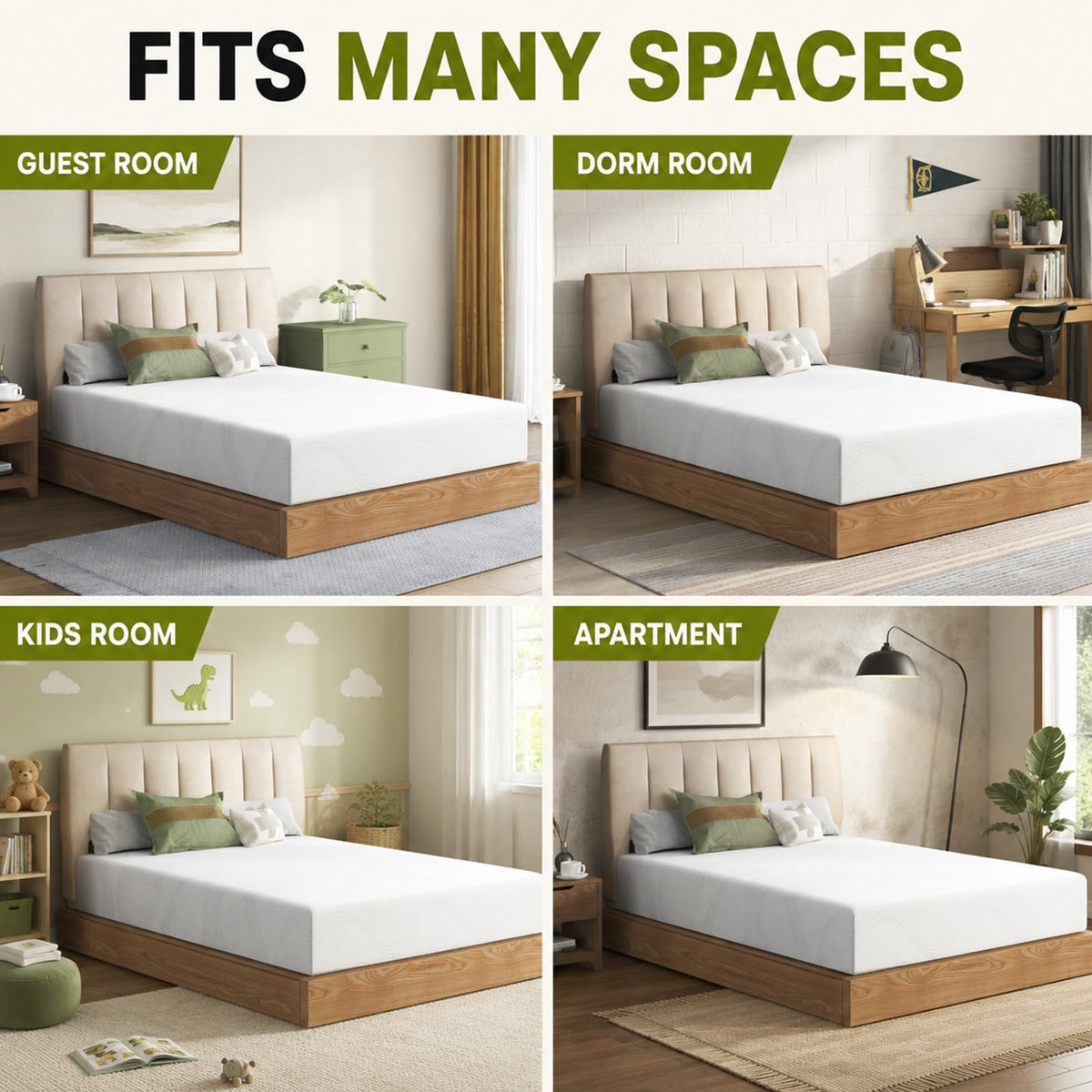6 Inch Twin Memory Foam Mattress J50009
