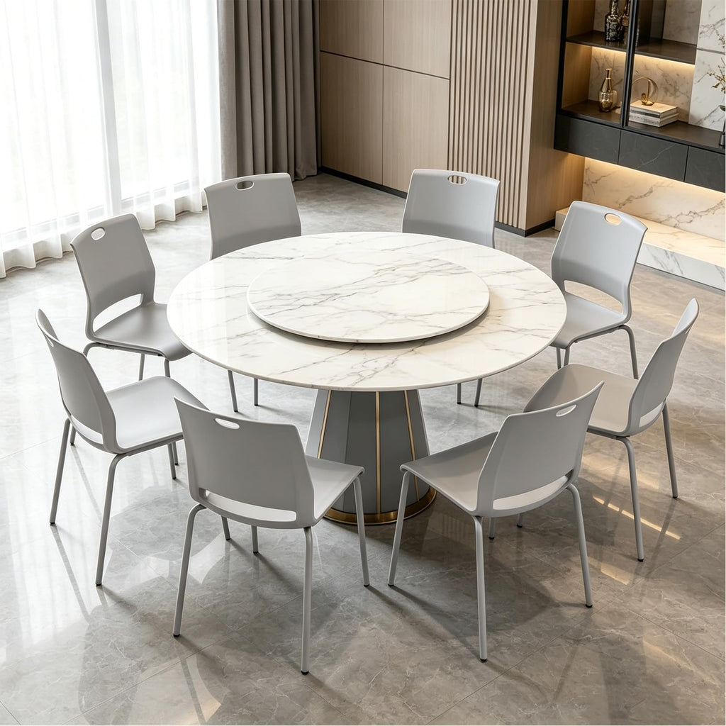 Grey Stacking Guest Chairs Set of 4 H655