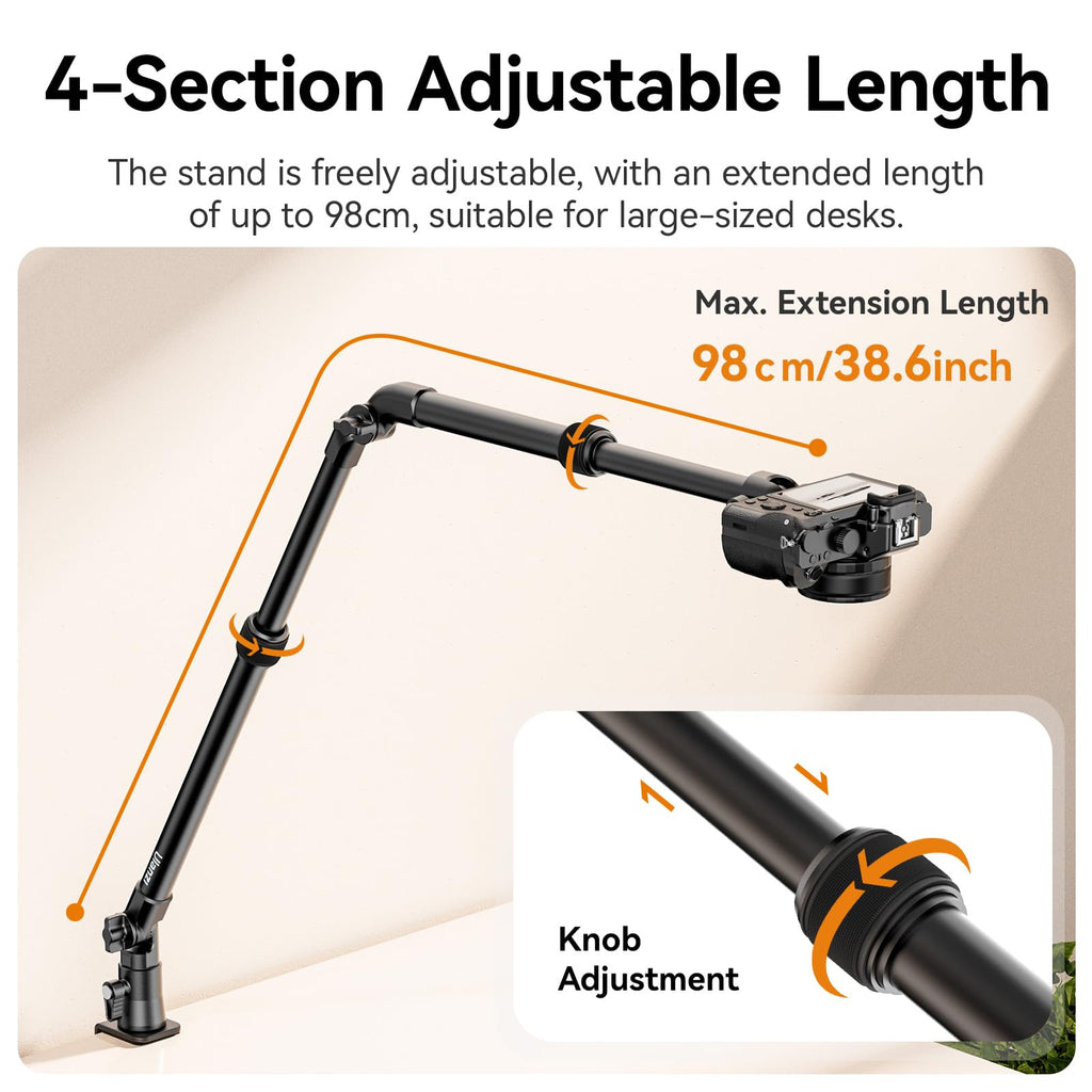 Camera Desk Mount Stand Articulating Arm J3339