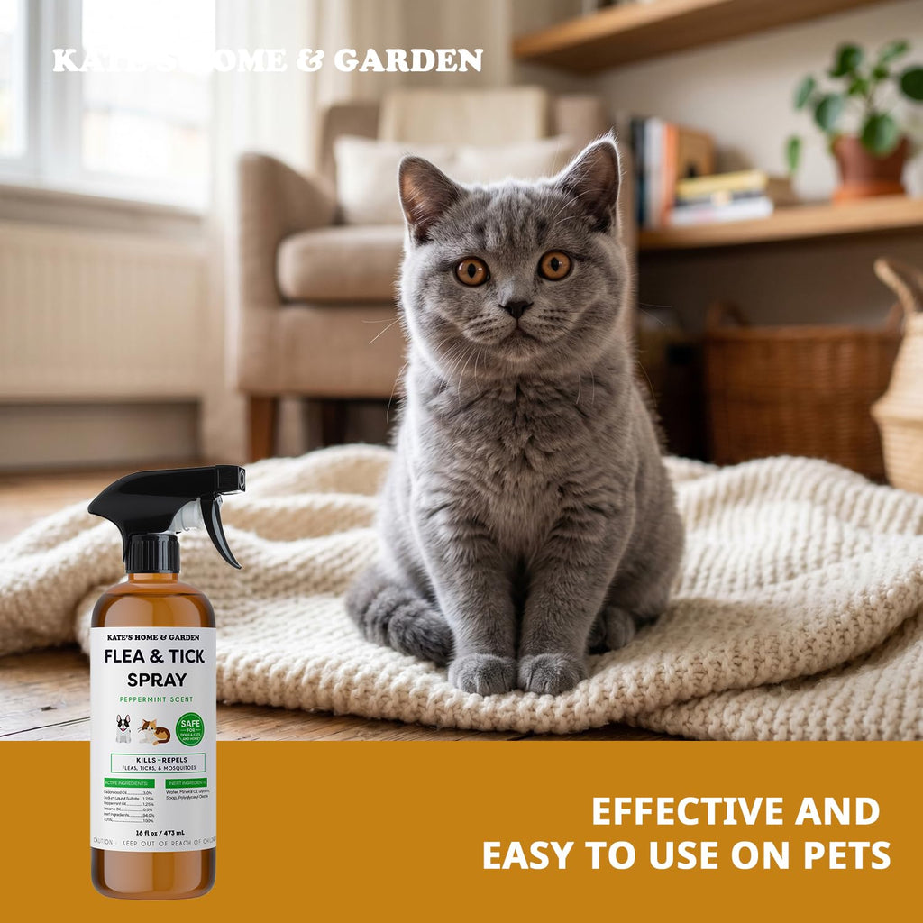 Flea and Tick Spray for Dogs & Cats 16oz T6435