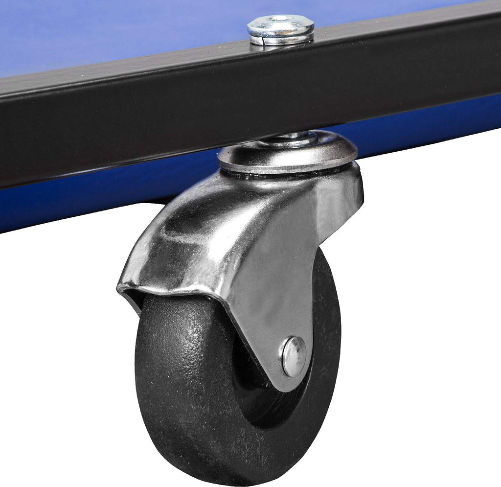 40" Padded Mechanic Creeper with 6 Casters, Blue T878384