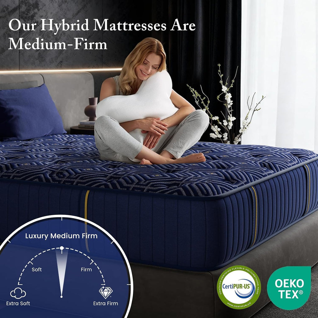Full Size 12 Inch Medium Firm Gel Memory Foam Mattress R302975