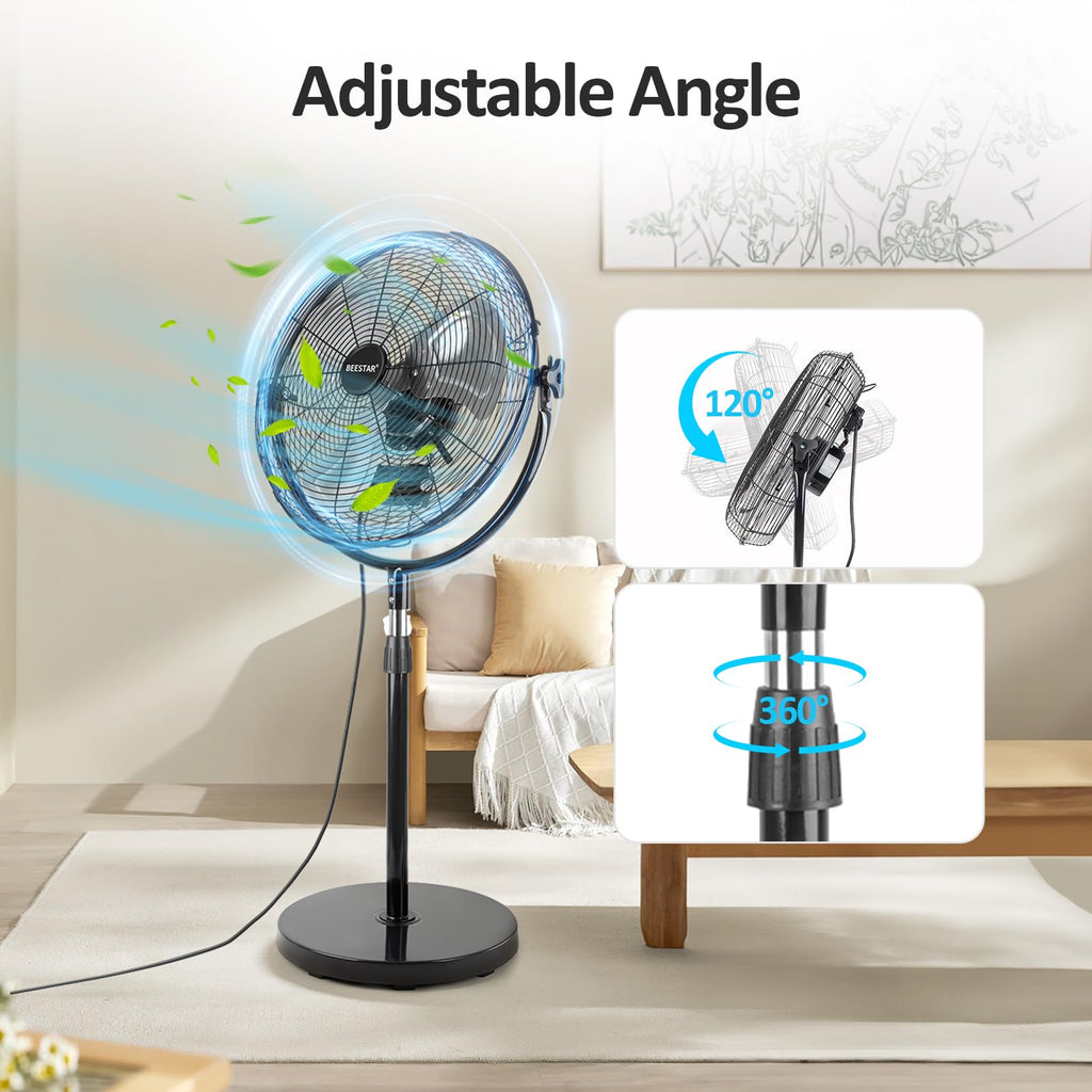 18 Inch High Velocity Metal Pedestal Fan I103760