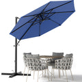 10ft Navy Blue Cantilever Patio Umbrella A7716
