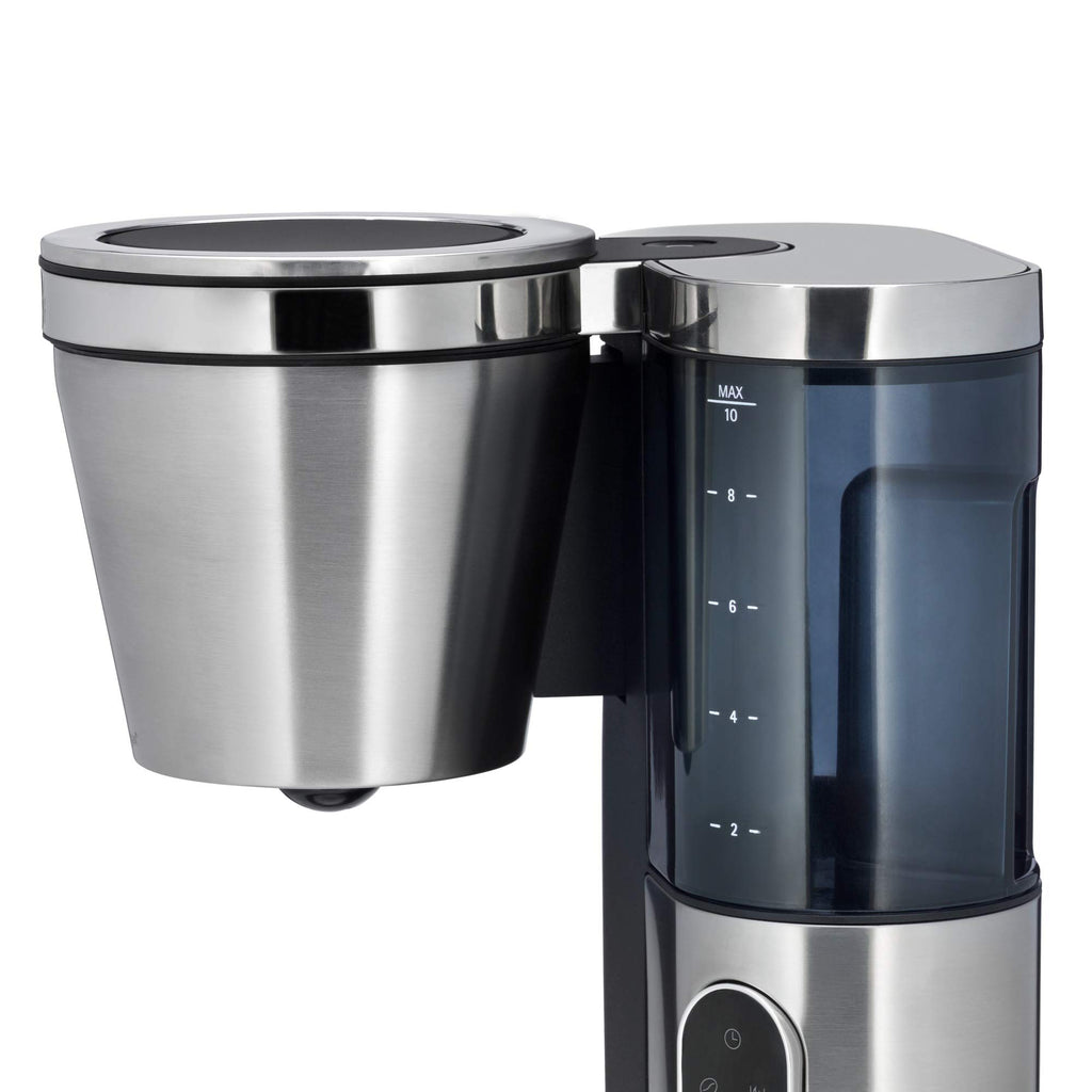 Filter Coffee Machine with Glass Carafe, 10 Cups, Timer, 1000W Q293410